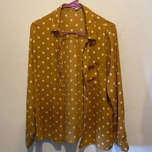 Polka dot Button down